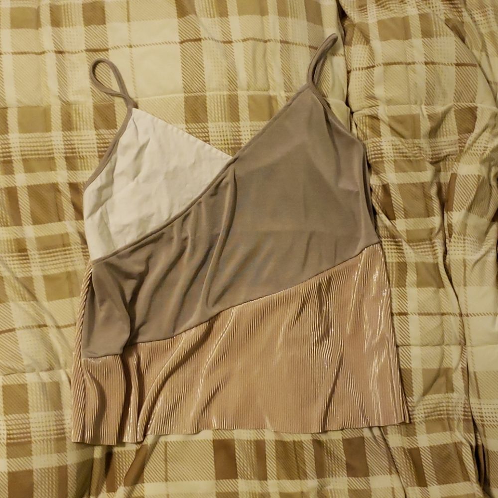 Zara tricolor spaghetti strap